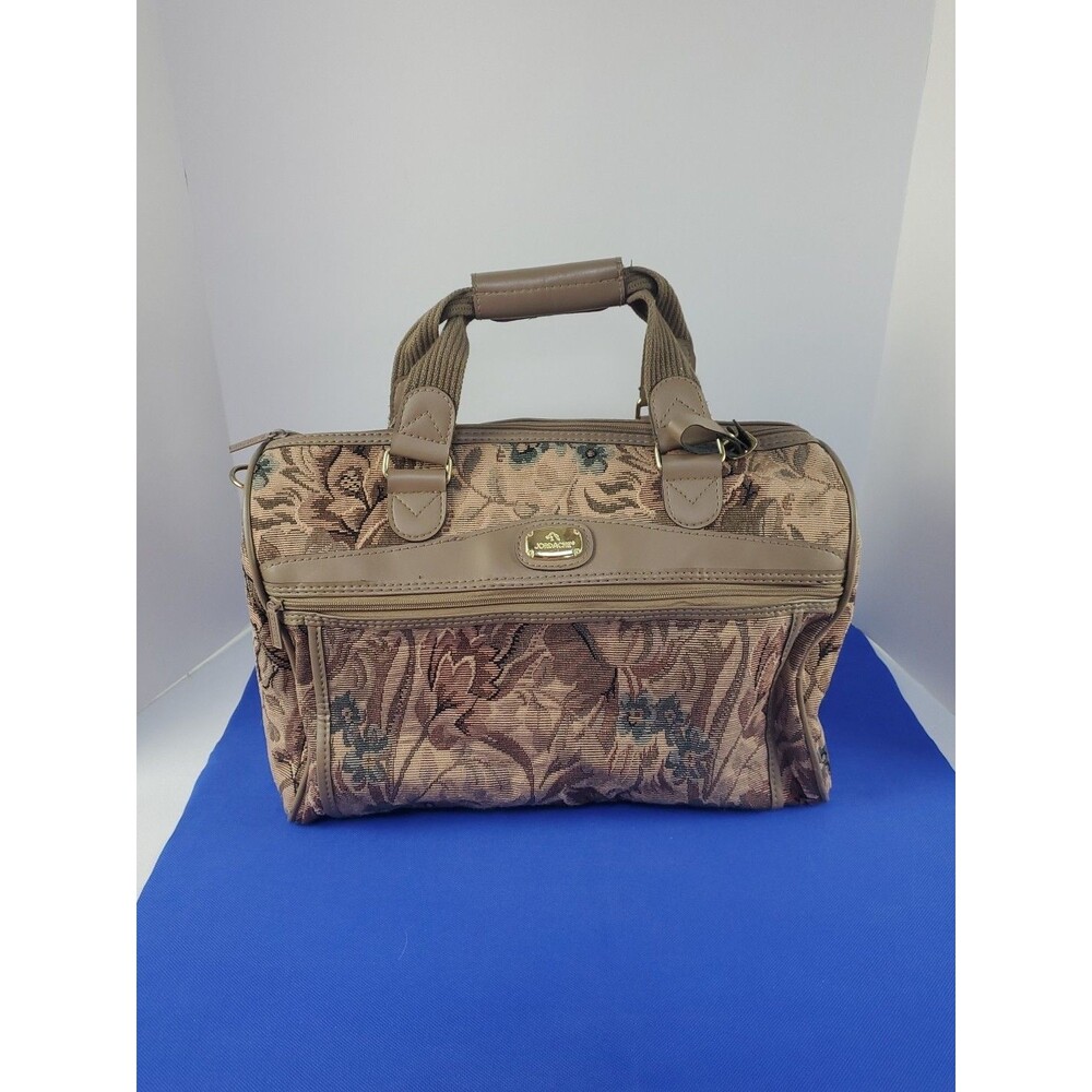 Vtg Jordache Floral Tapestry Bag Carry On Luggage Duffel Overnight Suitcase